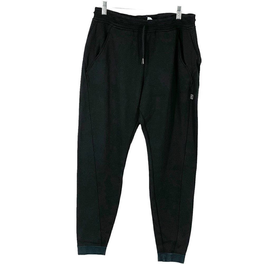 Nike Men's Court Tennis Pant Black Tech Hypermesh Pull On Large 744000-011 - Picture 2 of 10